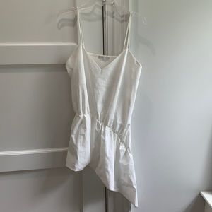 Zara Asymmetric halter top - white